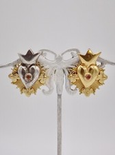 GAS Saint Tropez boucles d'oreilles clips Vintage Coeur de Marie