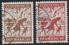 Denmak 1971 SC# 479 - 480 - Joint northern campaign for refugees  Used Lot # 129