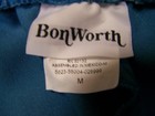 BonWorth 2 Piece Set Embroidered Flowers Short Sleeve Shirt Pants Medium EUC — photo 7