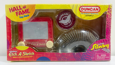 Duncan Hall of Fame Toys ETCH A SKETCH, YO-YO, & SLINKY PACK  2007 NIB
