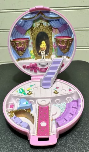Vintage 1993 Polly Pocket Grand Ballet Ballerina Compact With Doll - No Skirt