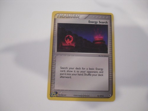 Nintendo Pokemon 2003  EX Ruby & Sapphire Trainer Energy Search Card #90/109   T - Picture 1 of 2
