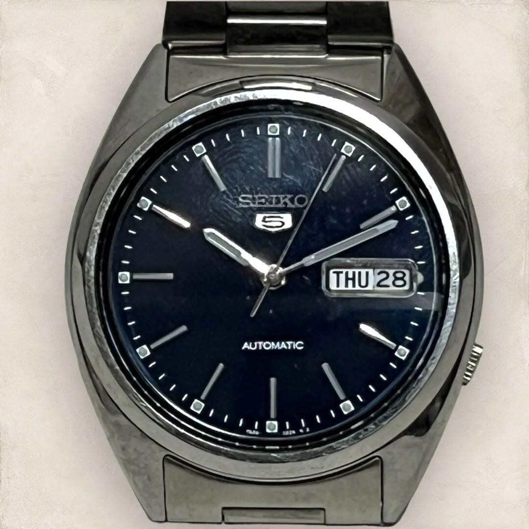 Seiko 5 7s26-0480 Blue Dial Automatic DayDate Stainless