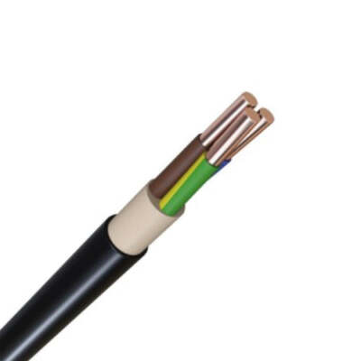 50m Erdkabel / Starkstromkabel Eca NYY-J 3x2,5 RG50m schwarz