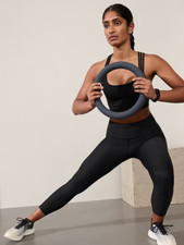 Athleta XL Interval Stash High Rise 7/8 Tight Leggings Black Running Workout NWT