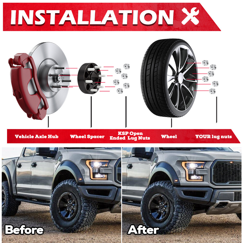 KSP 6x135 wheel spacers hubcentric For 2004 2015 2016 2017 2018 2019
