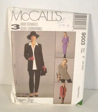 McCall's 3 Hour Separates 9003 Jacket, Top, Pants, Skirt Misses 16-20 Pattern UC