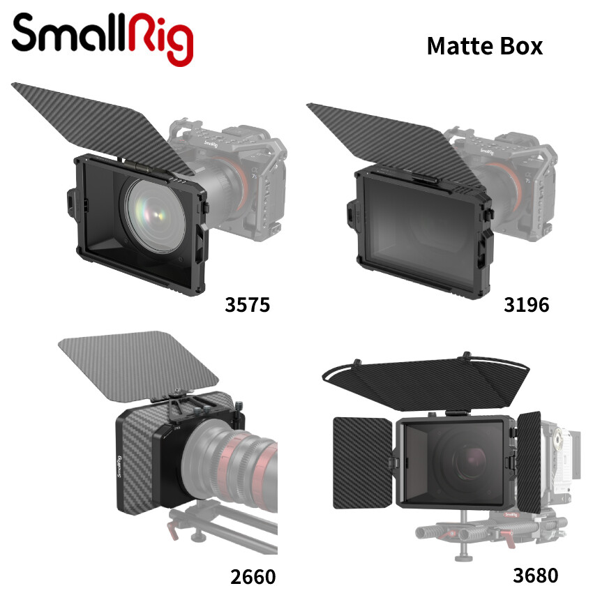 SmallRig Carbon Fiber Lightweight mini Matte Box 3575/3196