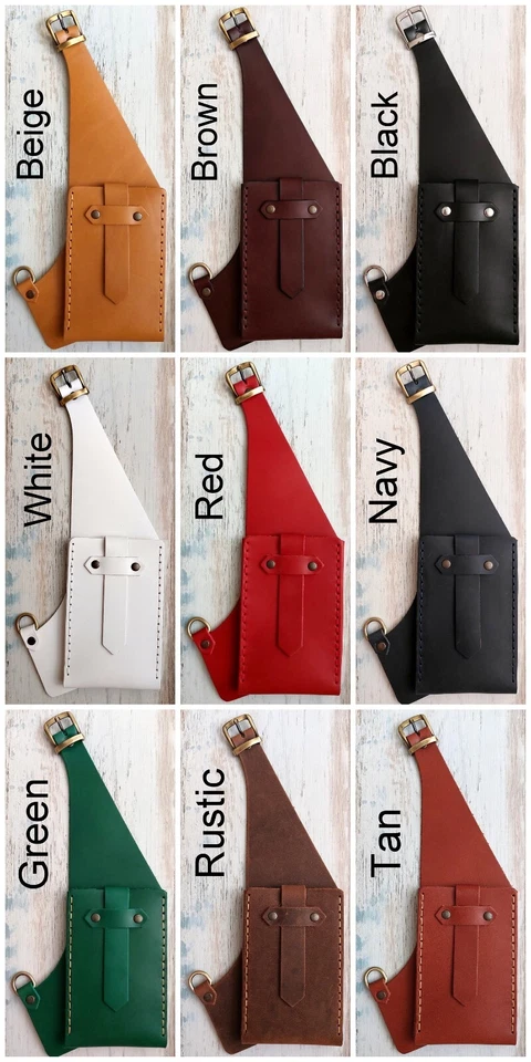 Bolso Funda Cuero Tostado Bolso de Hombro Cuero Festival Bolso Ardiente Foto 2 de 4