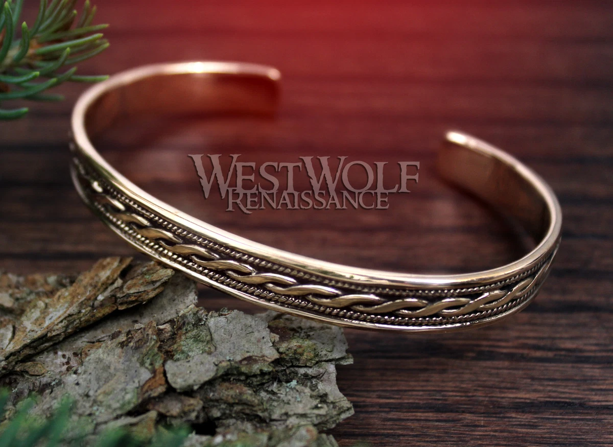 Celtic Twist Design Bracelet Bronze Viking Norse Medieval