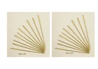 Gold Plated Cross Stitch Needles (10) - Choice of size
