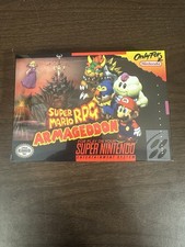 Mario Armageddon SNES SEALED CIB Complete Box Set Flashback