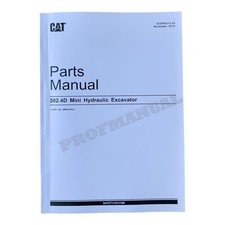 Caterpillar Cat 302.4D Mini Hydraulic Excavator Parts Catalog Manual ser LJN