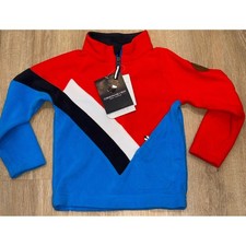 NWT Kids Obermeyer Morgan Fleece Top - Youth Small - Red/White/Blue/Black