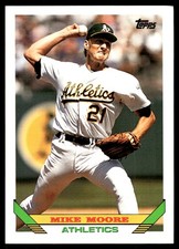 Mike Moore 1993 Topps #73 Oakland Athletics MLB READ FREE SHIPPING AutographDen