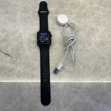 Apple Watch Series 3 38mm Aluminum  Black Ban...