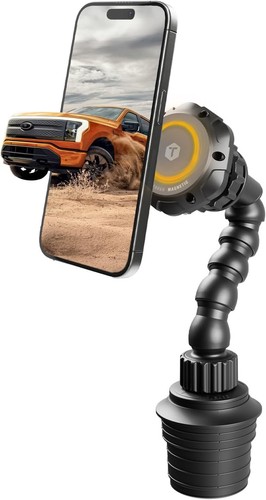 MagTough Python Magnetic Cup Holder Phone Mount for Car - Heavy Duty MagSafe