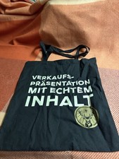 J&auml;germeister,Tasche,Stoffbeutel,gebraucht,Retro,schwarz,Fanartikel,J&auml;germeister