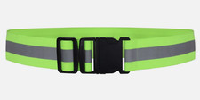 2 Pack-Neon Green Hi Vis Reflective Belt, Elastic Running Safety