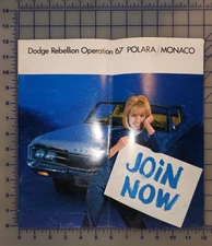 1967 Dodge Polara Monaco Brochure Original