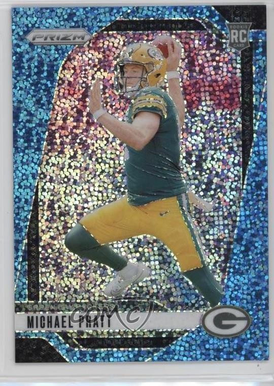 2024 Panini Prizm Rookies Blue Sparkle Prizm 18/96 Michael Pratt #379 0rd2