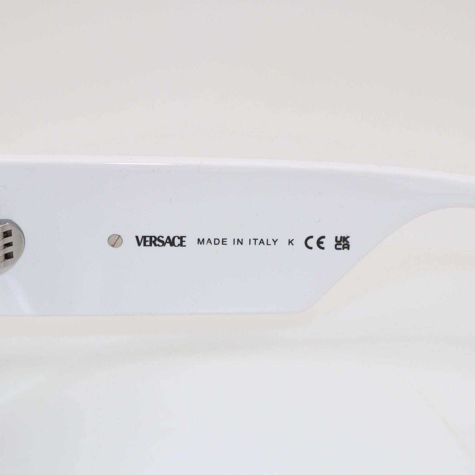 Versace White/Black Rectangular Sunglasses - image 5