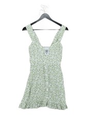 Faithfull The Brand Skater Mini Dress UK8 in White