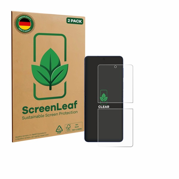 2X ScreenLeaf Displayschutzfolie FüR Samsung Galaxy Z Flip 7 Nachhaltig-image