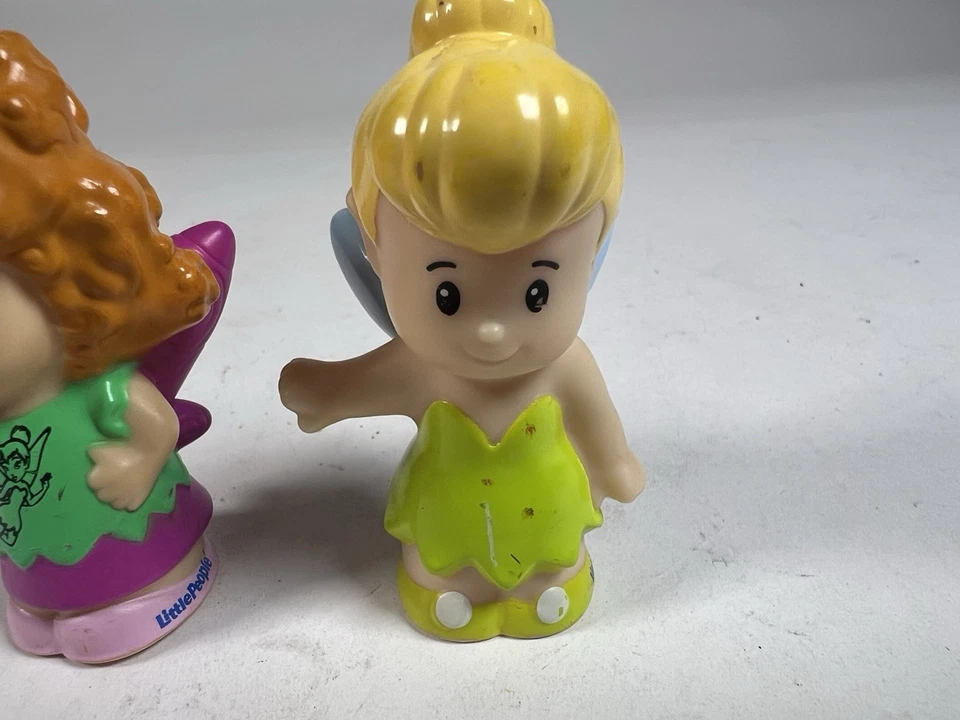 Juego de 2 figuras Little People Disney Magic Kingdom Tinkerbell Tinker Bell RARO DIFÍCIL DE ENCONTRAR Foto 2 de 4