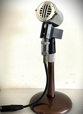 Vintage 1970's ASTATIC 10DA Dynamic Microphone, 100 stock-works-w/stand-cable