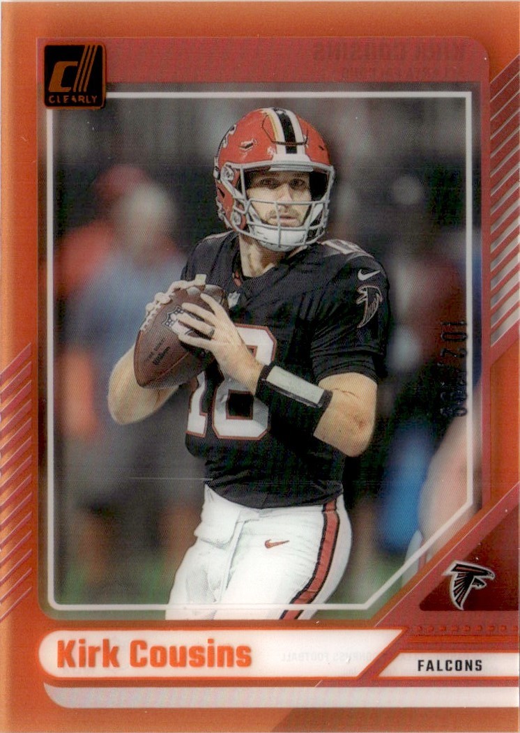 2024 Clearly Donruss Orange Kirk Cousins 102/199 Atlanta Falcons #3