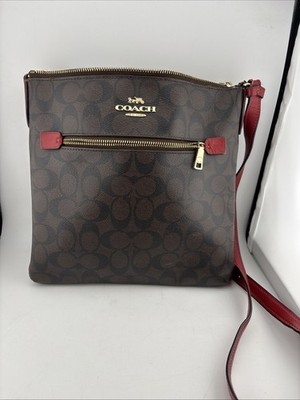 Coach Rowan File Bag Signature Canvas Handbag