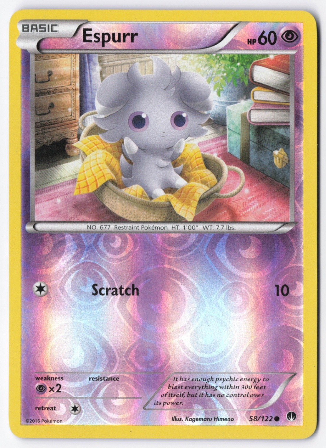 Espurr Reverse Holo Common XY - BREAKpoint 58/122 LP