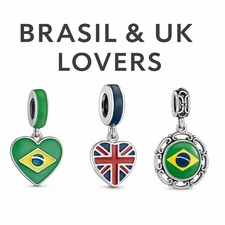 S925 Pure Silver Charm Bead For Bracelet Nelly Castro Brasil & Uk Collection