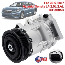 Ac Ac Compressor With 6-groove Clutch For Hyundai Sonata 2015-2017 L4 2.0l 2.4l