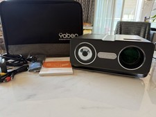 Yaber V10 5G WiFi Projector 8500 Lumen, Black with Carry Case and bundles