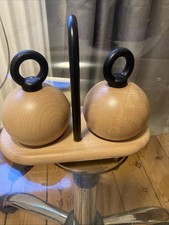 Omis dänische Vintage Bodum Pfeffer-und Salzmühle Nissen Denmark,Ball Boy...