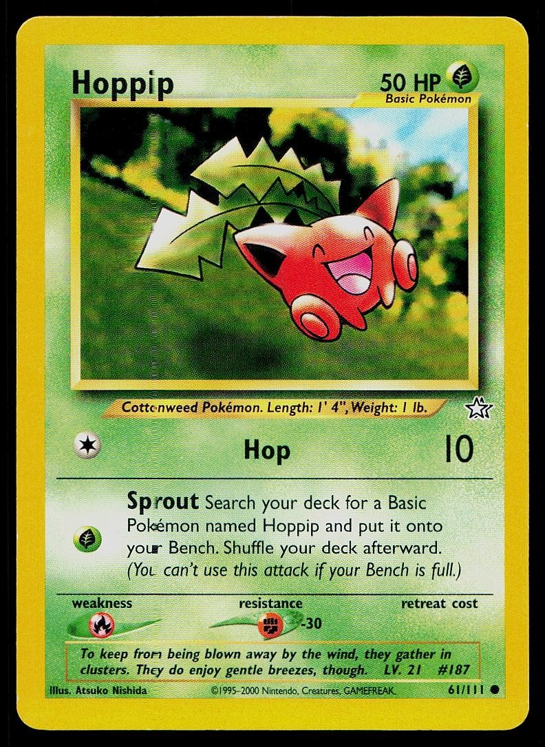 Pokemon Card Neo Genesis Hoppip 61/111 Common