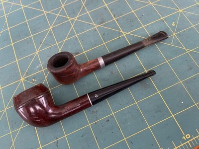 Pair of Pipes Vintage Medico Tobacco Pipe, Smoking Imported Briar, 2nd is Unknwn
