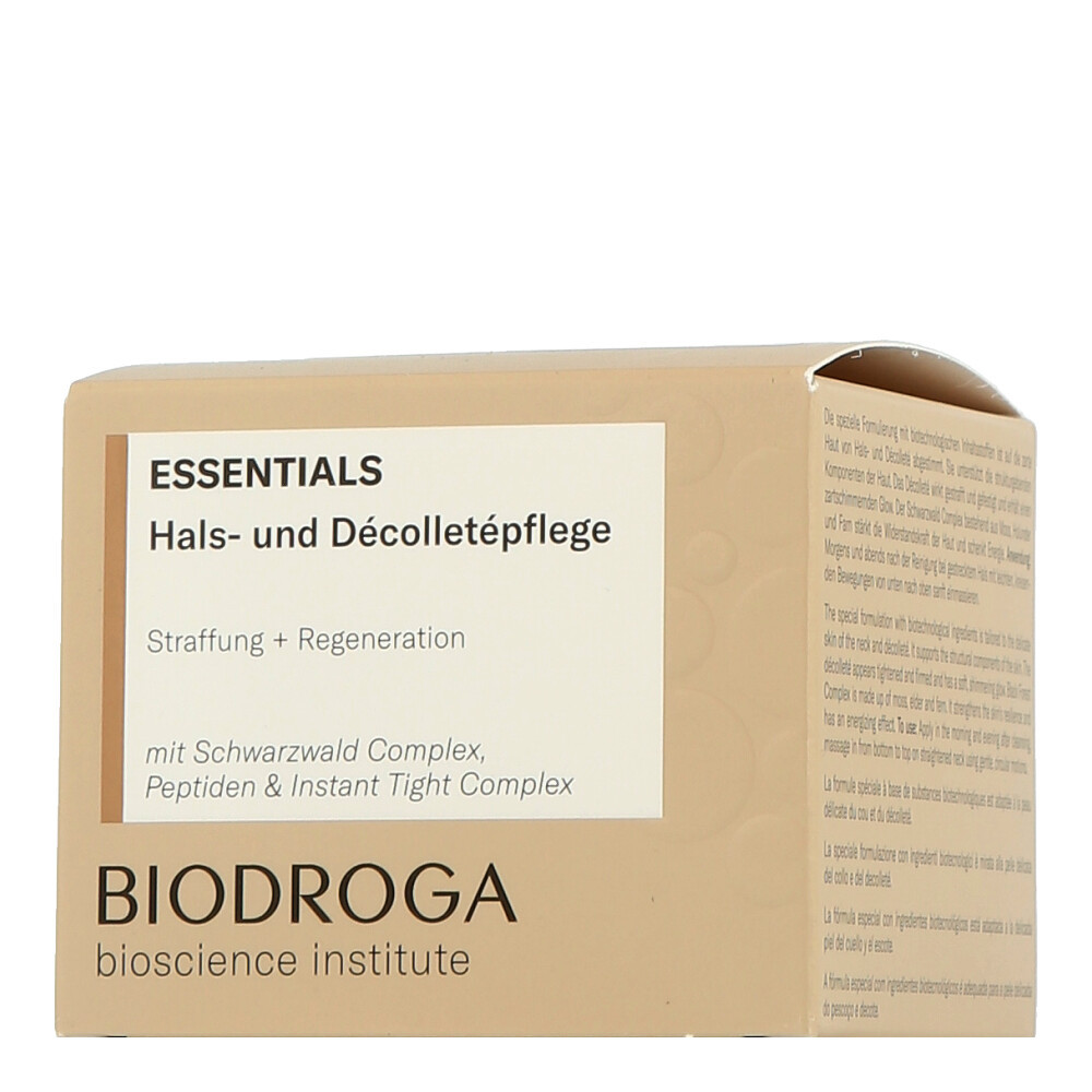 Biodroga Bioscience Institute Essentials - Средства для ухода за кожей шеи и декольте, 50 мл