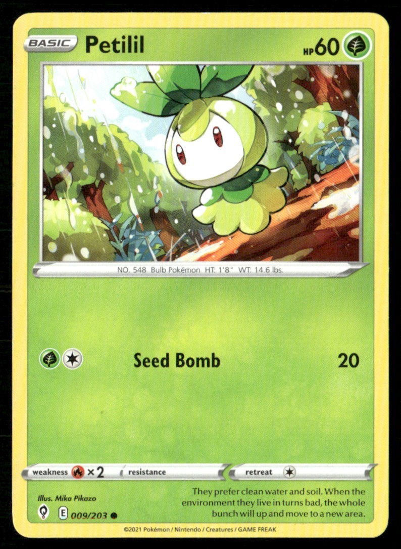 2021 Sword & Shield - Evolving Skies Petilil Basic/Common #9