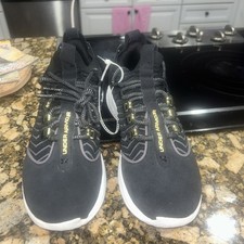 Under Armour Harper 9 Men 9.5Turf Shoes (3027443-001) Baseball Golf Black, White