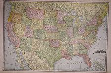1921 Map of the United States 17x29 - 14