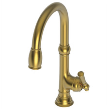 Newport Brass 2470-5103/04 Jacobean Pull-down Kitchen Faucet Satin Brass PVD