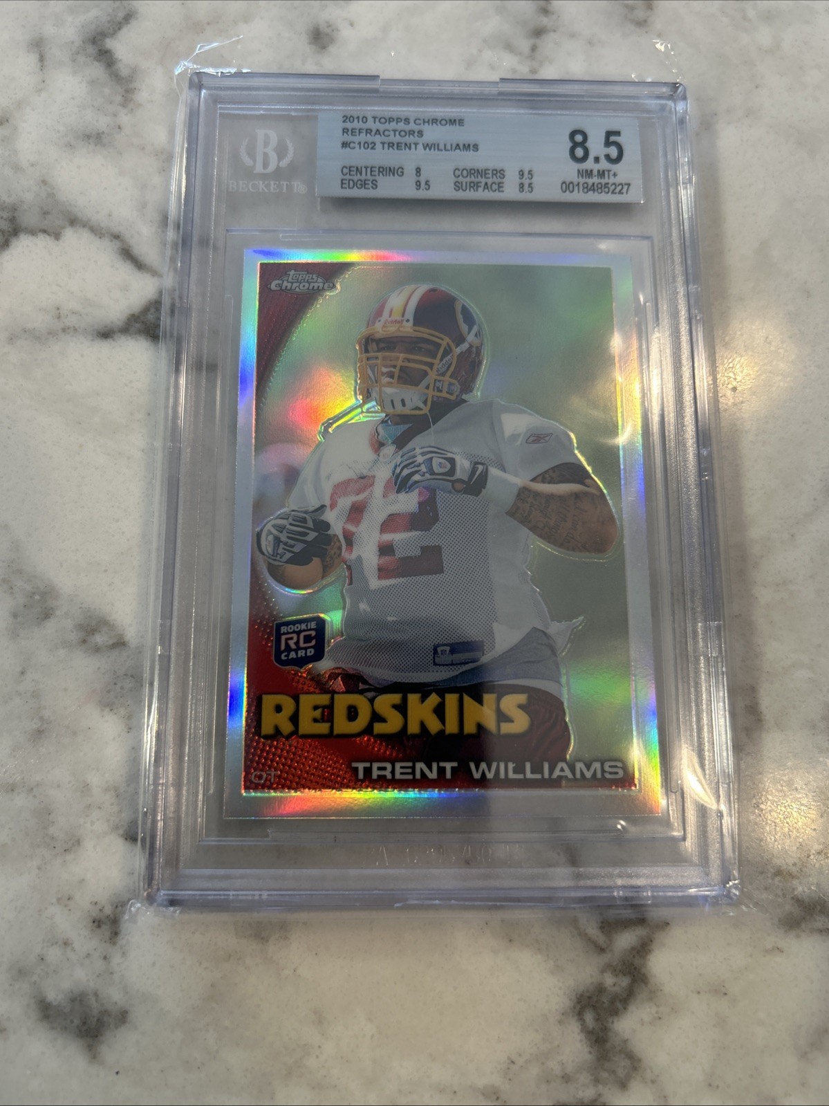 2010 Topps Chrome - Trent Williams #C102 Refractor (RC)