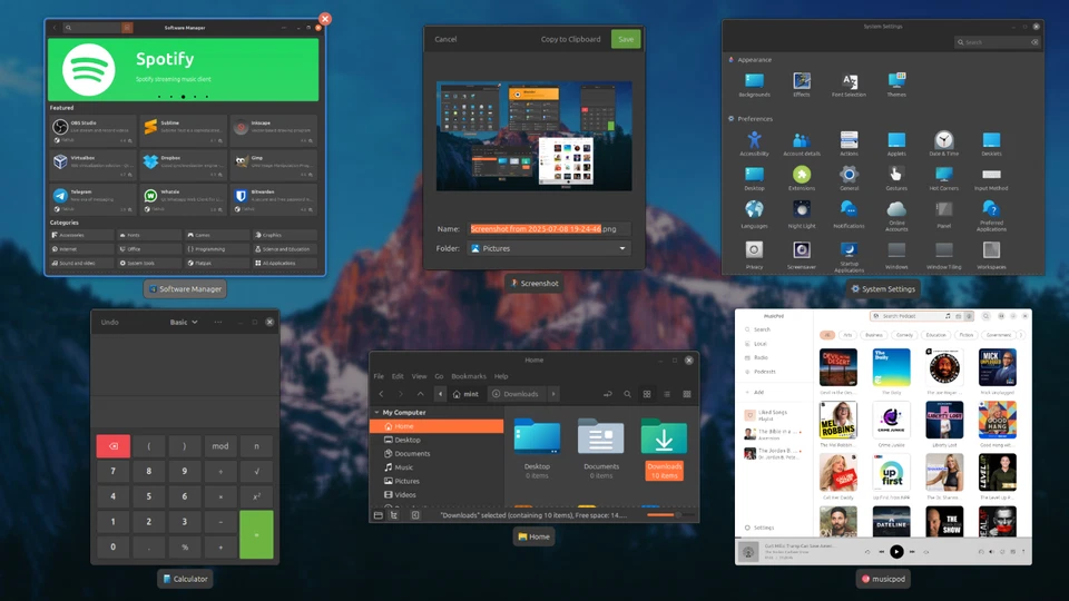 Linux Mint 22.1 Preloaded 2.5" 500GB Hard Drive - Windows Theme (UEFI Boot) #5 - Image 3 of 4