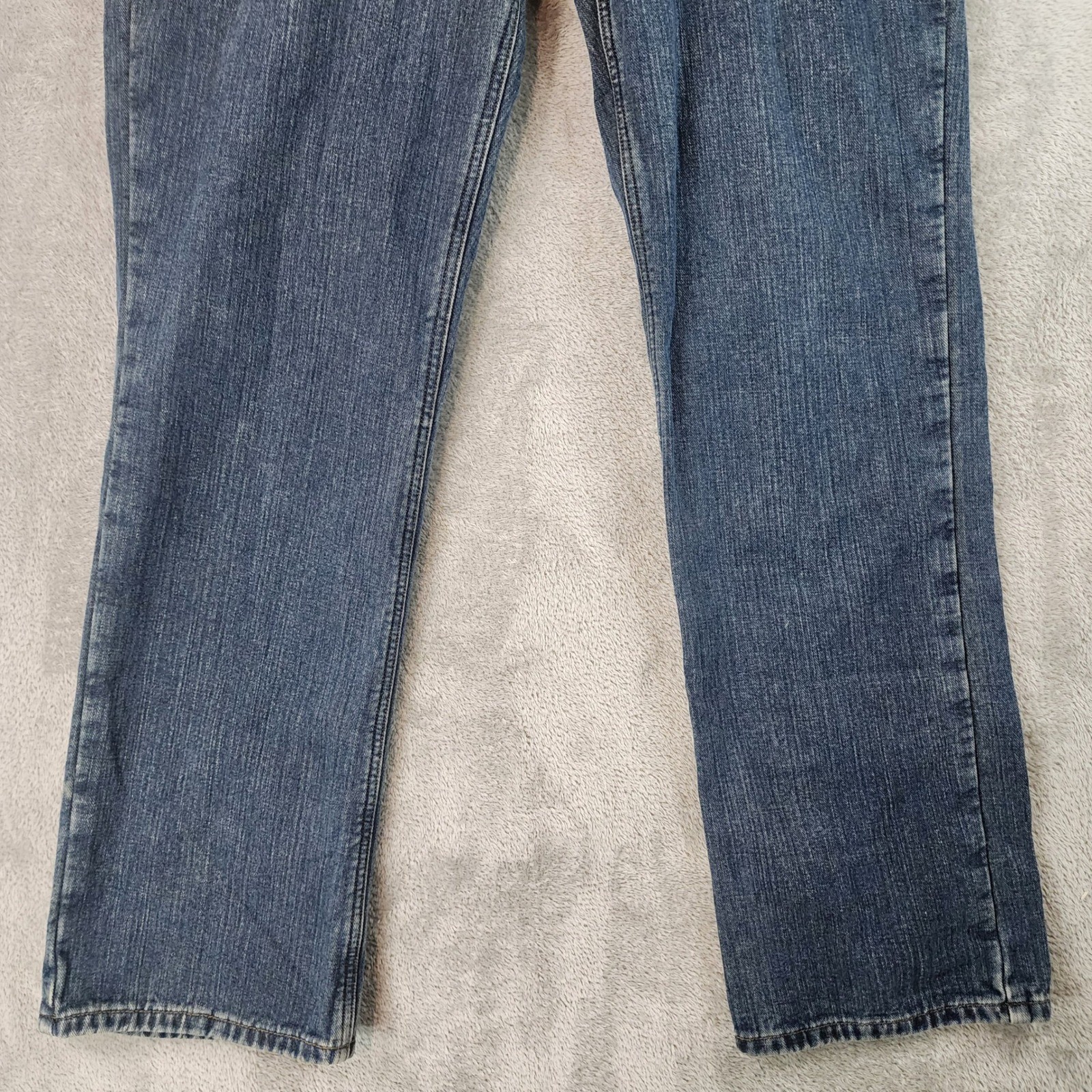Carhartt Relaxed Fit Jeans Womens 14 x 34 Blue Denim Straight Leg WB022 ADT thumbnail 8