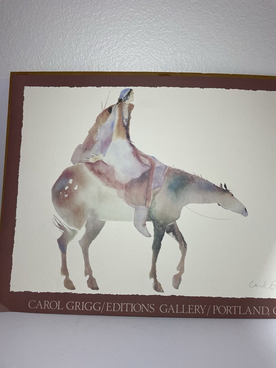 Carol Grigg Native American Watercolor Signed Art Editions Gallery