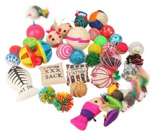 Fashion's Talk Cat Toys Variety Pack for Kitty 20 Pieces 20-Pack, Multicolor