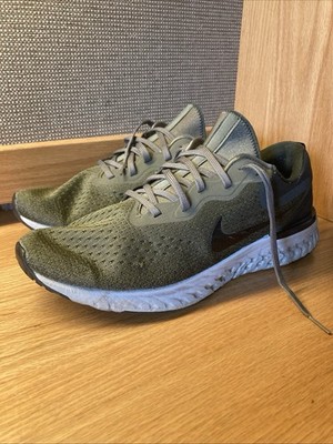 Nike Odyssey React Running Shoes Men s Size 11 Olive Drab Green Lightweight Athl